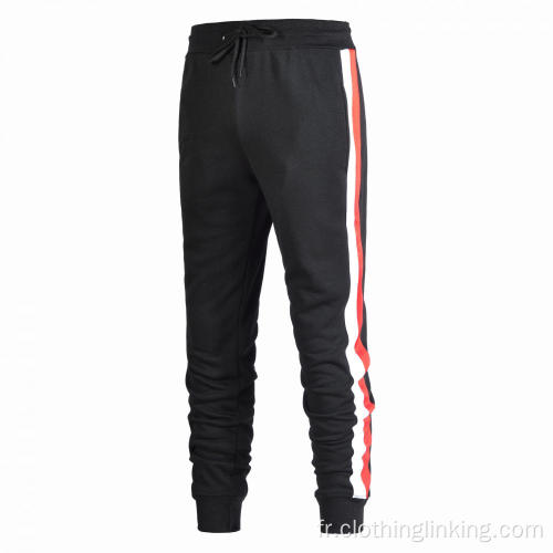 Pantalon de jogging de sport à rayures pour hommes